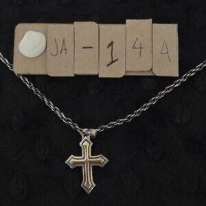 Item # JA144 James Avery Retired Passion Cross (engraved)  1.25in on a 29in